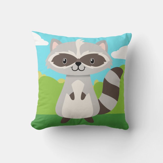 Skogsmarkdjurraccoonen kudder kudde (Framsida)