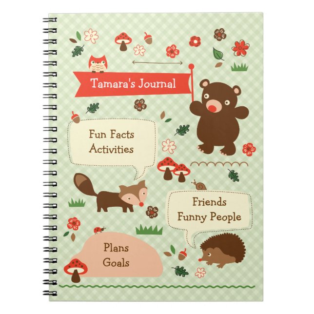 Skogsmarkjournal Notebbok Anteckningsbok (Framsidan)