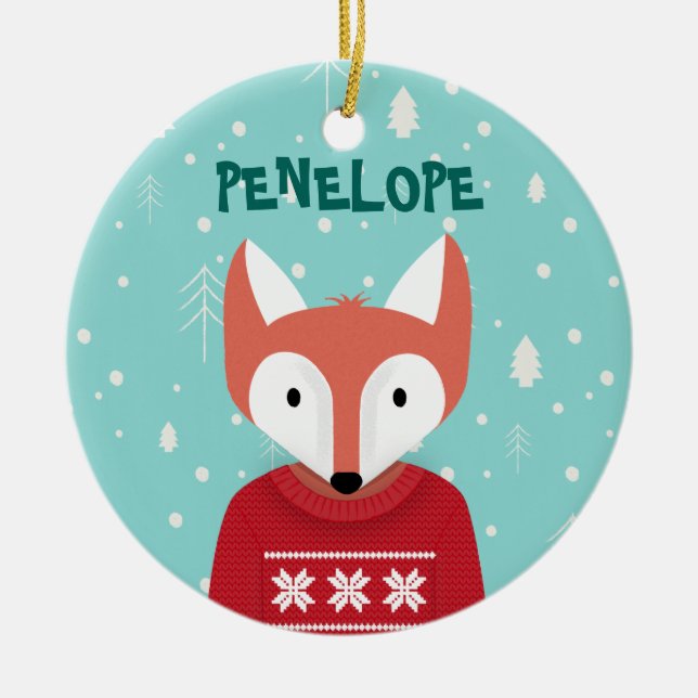 Skogsmarkjul Julgransprydnad Keramik (Framsidan)