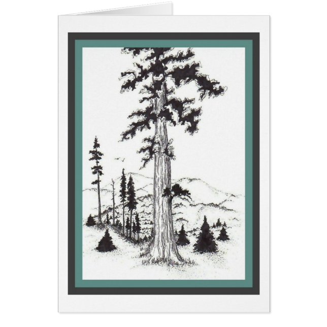 Skogsmarkkort Hälsningskort (Framsidan)
