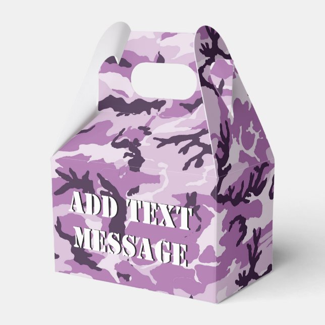 Skogsmarksvärn Rosa Militär Kamuflage Presentaskar (Framsidan Sidan)