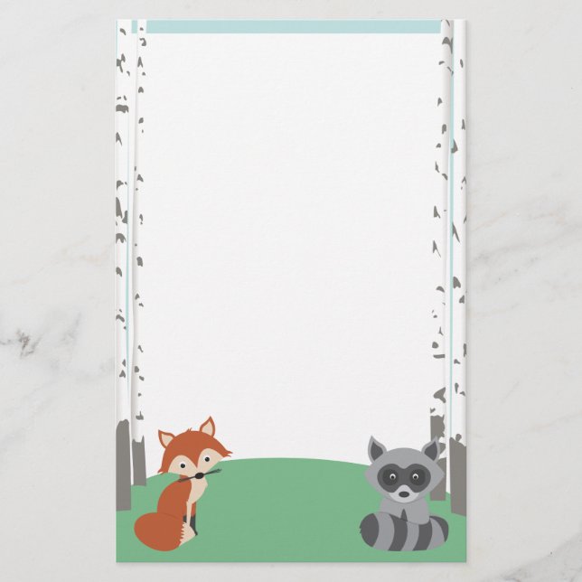 Skogsmarkvänner Brevpapper (Framsida)