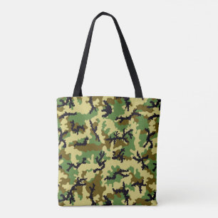 Skogsmiljö camouflage tygkasse