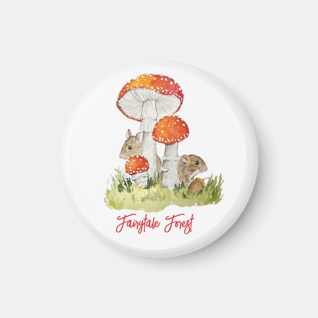 Skogsmöss och svamp magnet (Framsidan)