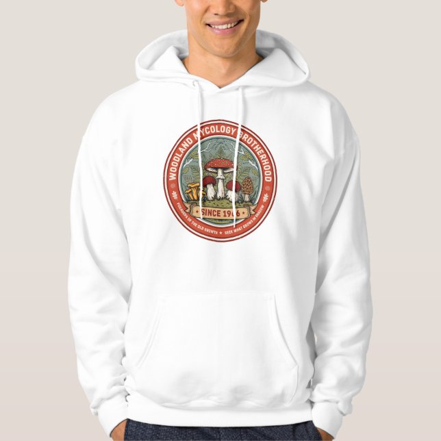 Skogsmykologiska brödraskapet hoodie (Framsida)