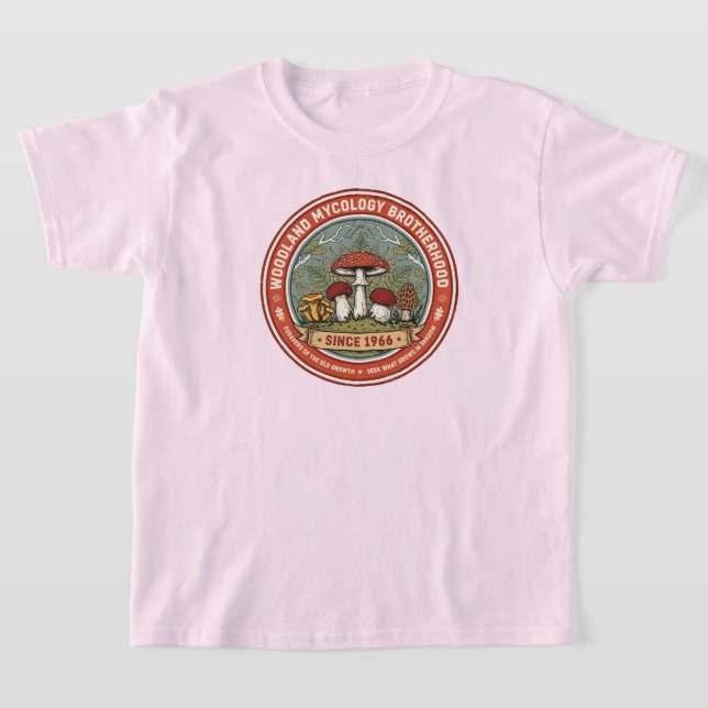 Skogsmykologiska brödraskapet t shirt (Laydown)