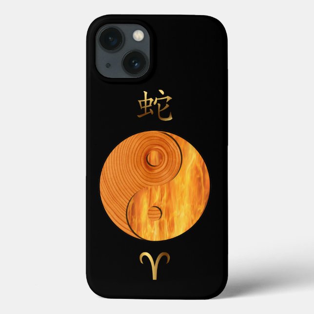 Skogsnake Year and Aries Fire Sign fodral (Baksida)