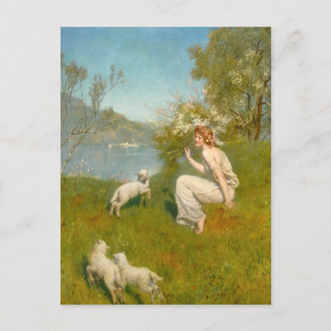 Skogsnymf | John Collier Vykort (Framsida)