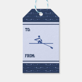 Skogsodlingar (blåa mönster), anpassade sport presentetikett