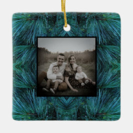 Skogsodlingen Rustic Gräs träd gräs grönt evergree Julgransprydnad Keramik