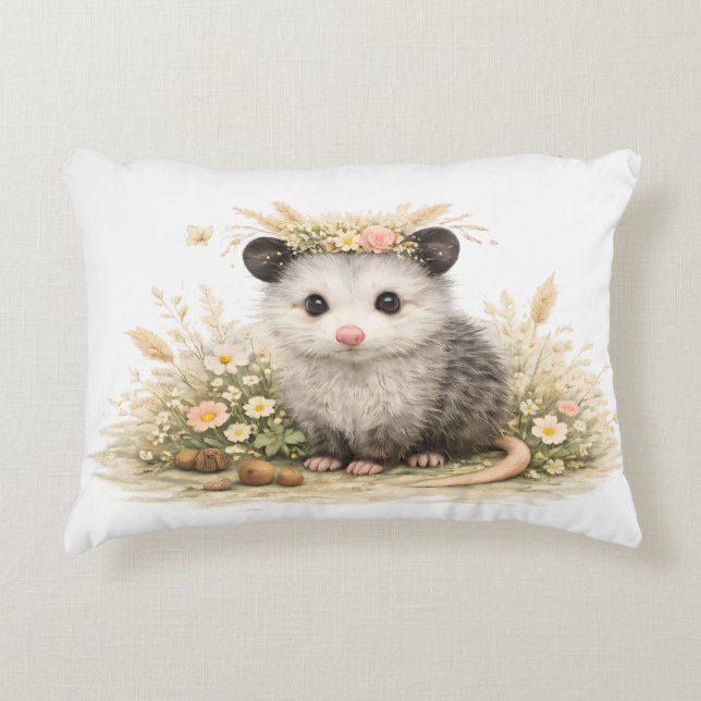 Skogsopossum Prydnadskudde (Framsidan)
