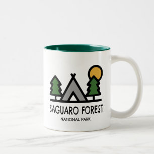 Skogsparken i Saguaro Två-Tonad Mugg