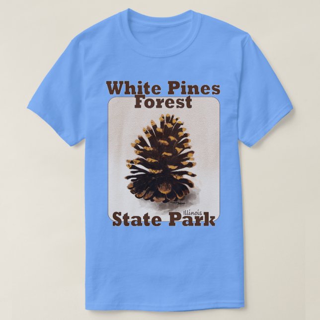 Skogsparken Illinois i Gräs T Shirt (Design framsida)