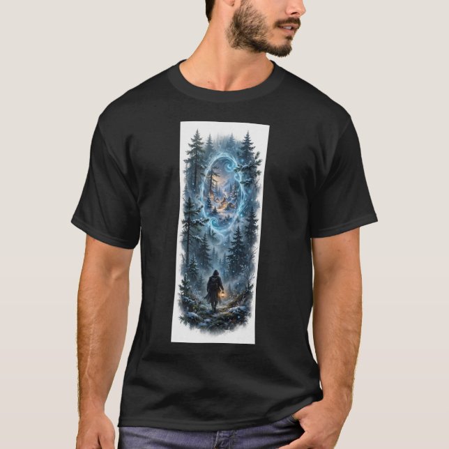 Skogsportal — In i dimman T-Shirt (Framsida)