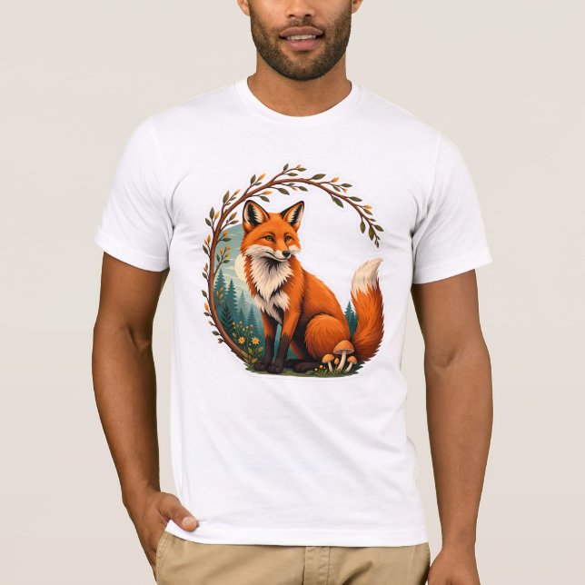 Skogsräv Skogsvaktare Design T Shirt (Framsida)