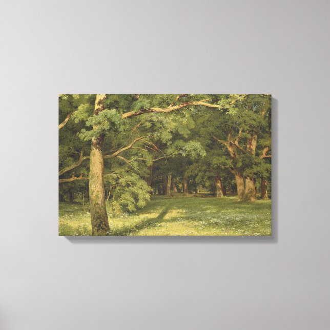 Skogsröjning (Woodland Ligcape Scene) Canvastryck (Framsida)