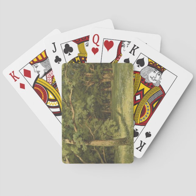 Skogsröjning (Woodland Ligcape Scene) Casinokort (Baksidan)