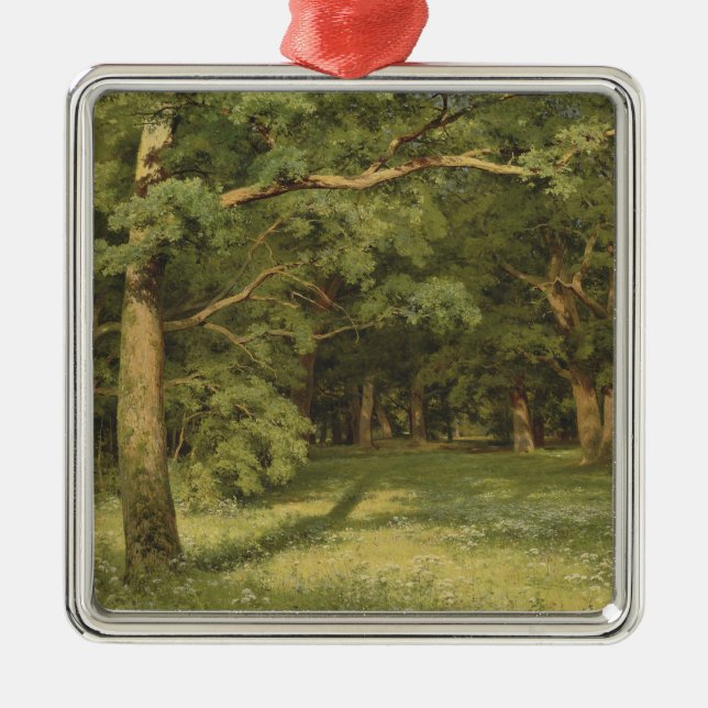 Skogsröjning (Woodland Ligcape Scene) Julgransprydnad Metall (Framsidan)
