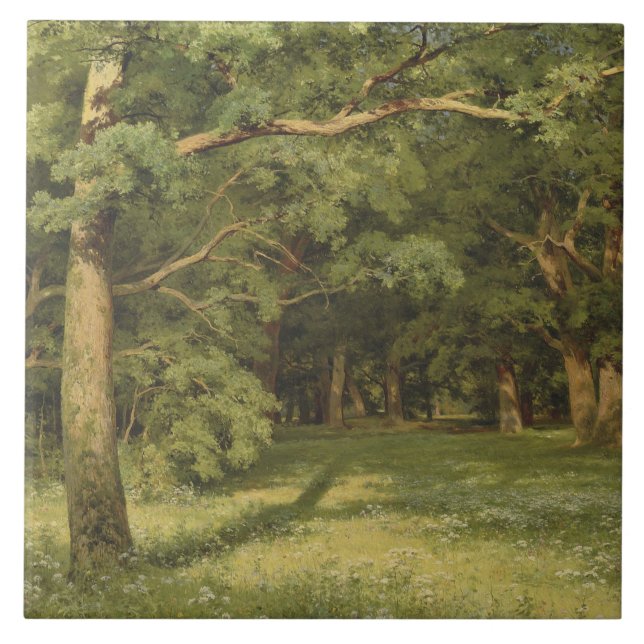 Skogsröjning (Woodland Ligcape Scene) Kakelplatta (Framsidan)