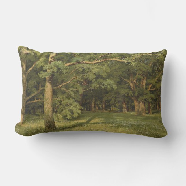 Skogsröjning (Woodland Ligcape Scene) Lumbarkudde (Framsida)