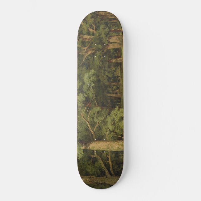Skogsröjning (Woodland Ligcape Scene) Mini Skateboard Bräda 18,5 Cm (Framsida)