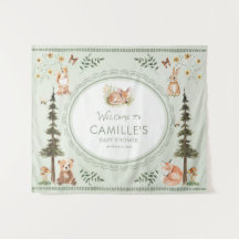 Skogssalvia Grön Bebis Shower Välkommen