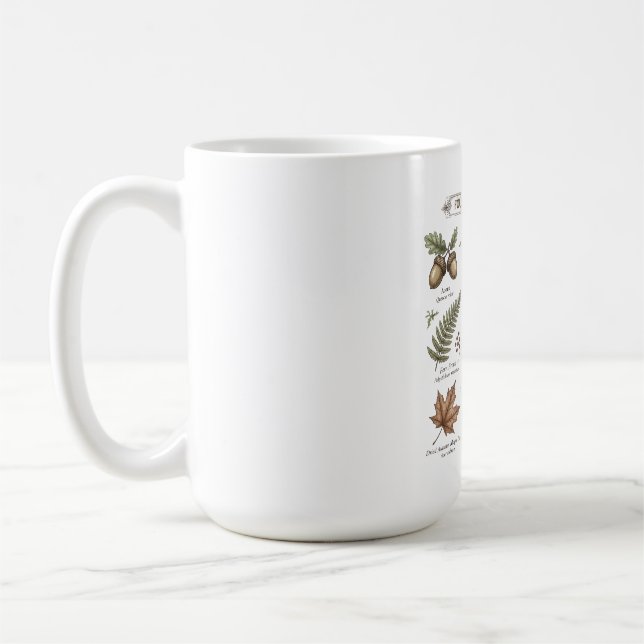 Skogssamling Steklar Parti Skogslevande Djur Vinta Kaffemugg (Vänster)