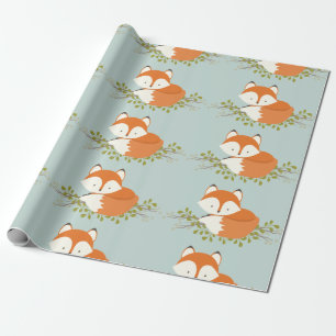Skogsskålen Fox Baby Wrapping Papprare Presentpapper