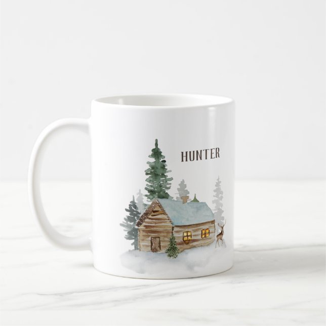 Skogsskålen med Hjort Personlig Kaffemugg (Vänster)