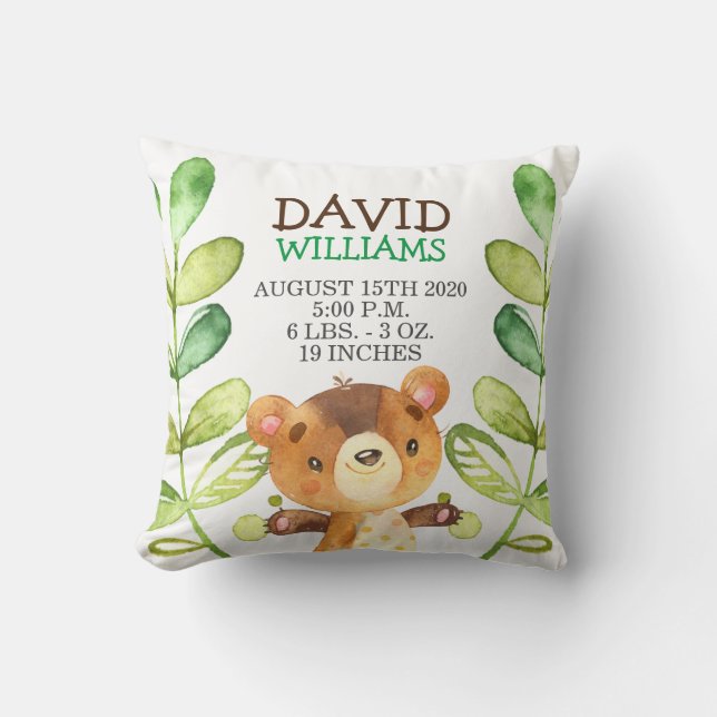 Skogsskålsskogskläder i Baby Kudde (Framsida)