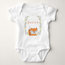 Skogsskog Fox Baby Onsie