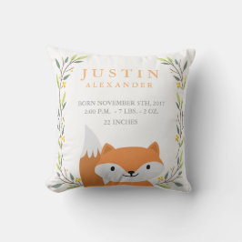 Skogsskog - Frälsfåglar - Fox Nursery Pillow Kudde
