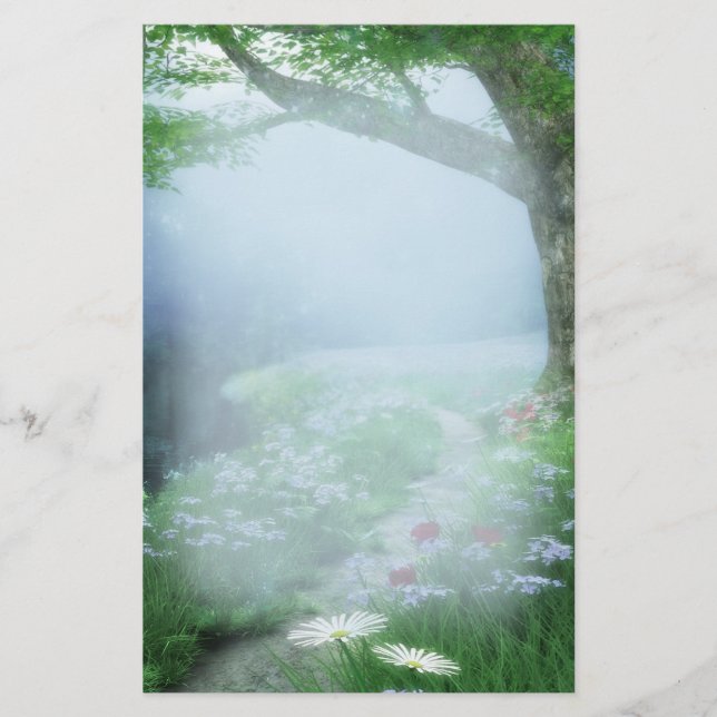 Skogsskog i Bröllop Brevpapper (Framsida)