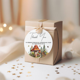 Skogsskog, myshroom Baby Shower Fall Tack Gåvor Etiketter