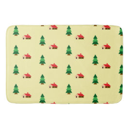 Skogsskog Träd Mönster - Mysigt naturdesign - Badrumsmatta