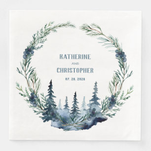 Skogsskogar Spruce Juniper Berries Wandeans Pappersservett