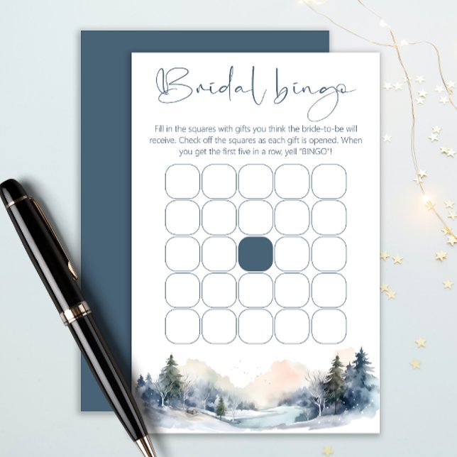 Skogsskogar (Winter Forest möhippa bingo-spel) (Skapare uppladdad)