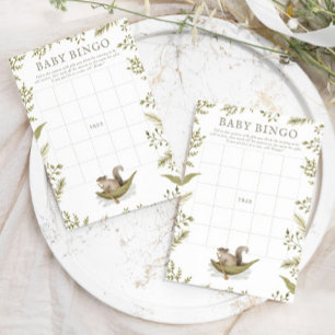 Skogsskogens babyskor Baby Bingo Game