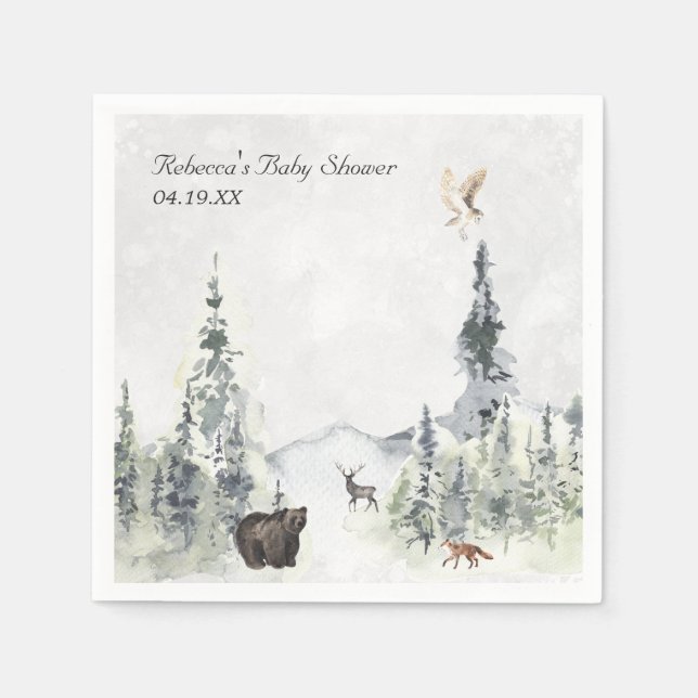 Skogsskogens babyskor, Personlig Pappersservett (Framsidan)