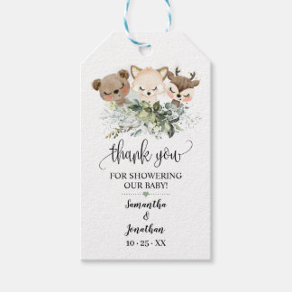 Skogsskogens favoriter för babyskor presentetikett