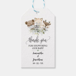 Skogsskogens favoriter för babyskor presentetikett