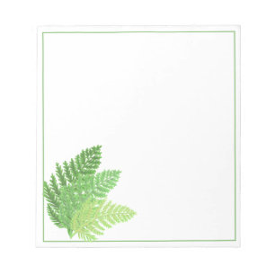 Skogsskogens grönt ferns Forest Ferns lövs Anteckningsblock