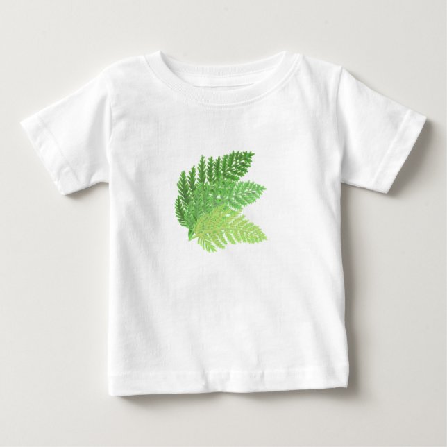 Skogsskogens grönt ferns Forest Ferns lövs Tee Shirt (Framsida)