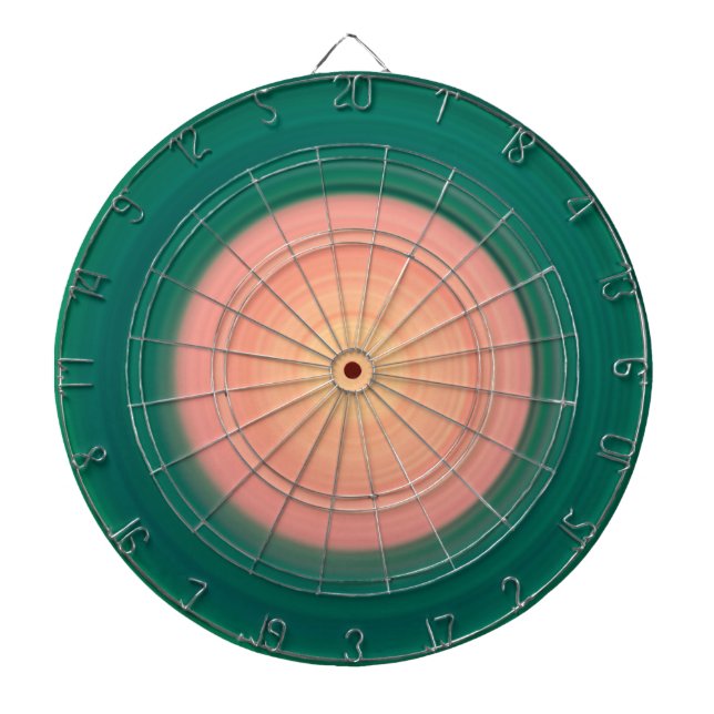 Skogsskogens Grönt och laxens Rosa Darttavla (Framsidan)