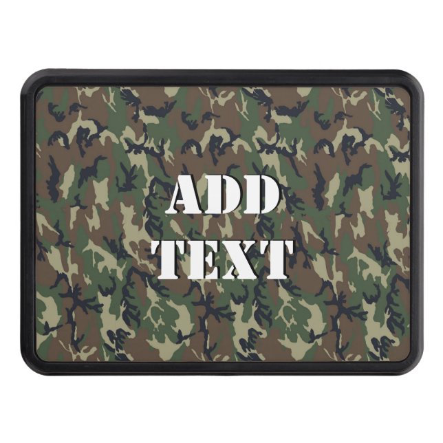 Skogsskogens militära kamouflage skydd för dragkrok (Framsidan)