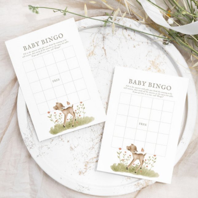 Skogsskötare för barn i skogen Hjort Baby Bingo Ga (Skapare uppladdad)