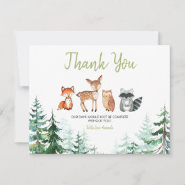 Skogsskötare för skogshuggare tack kort