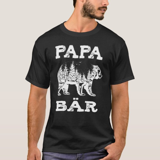 Skogsskskogskonstruktion i manar Pappa T Shirt (Framsida)