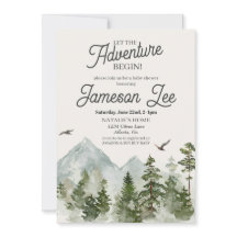 Skogsskugga i inbjudan