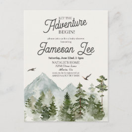 Skogsskugga i inbjudan